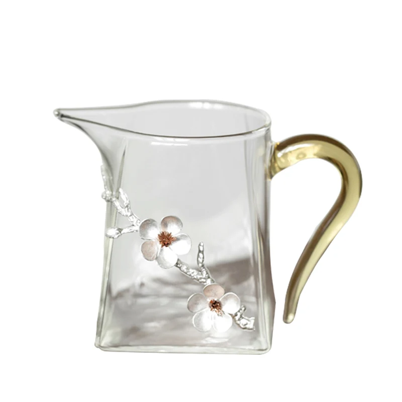 Стеклянная чайная кружка японская яркая чашка 350 мл высококлассная китайская