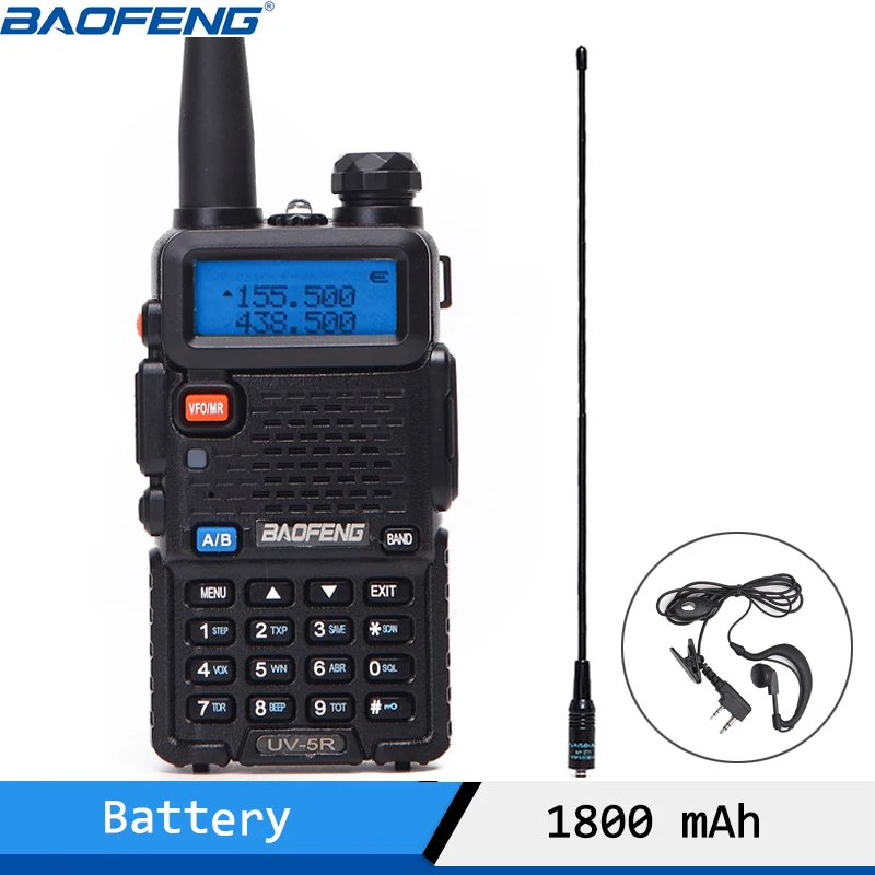 Портативная рация Baofeng UV-5R UV5R двухсторонняя радиостанция 5 Вт 128 каналов УКВ УВЧ