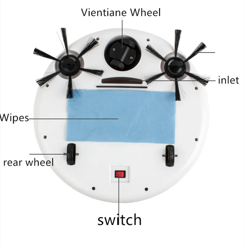 Робот пылесос развертки и влажной швабры одновременно для твердых полов ковров