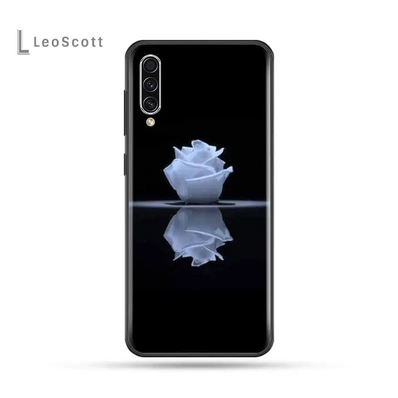 

White Rose Phone Case For Samsung Galaxy M10 20 30 A 40 50 70 71 6S A2 A6 A9 2018 J7 CORE PLUS STAR S10 5G C8