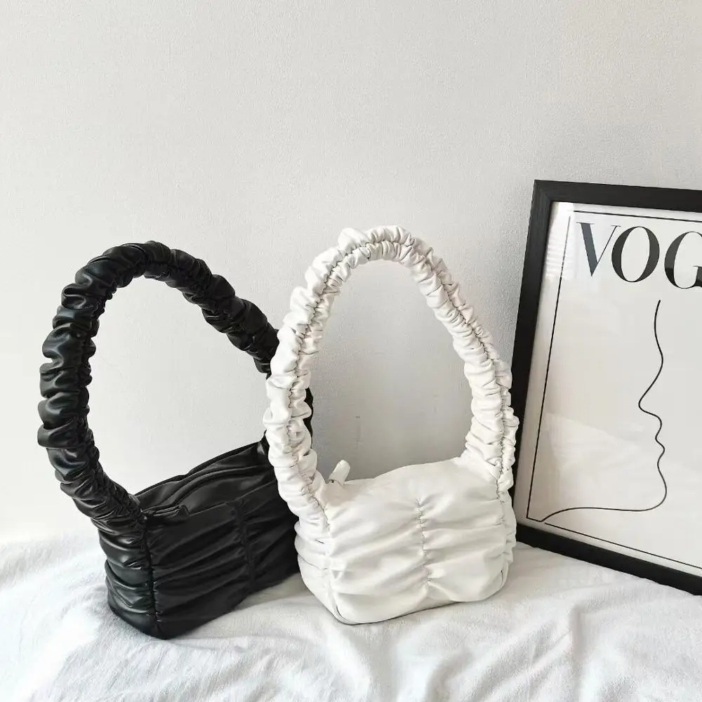 

Новая индивидуальная Женская Складная Сумка, мягкая сумка-мессенджер, женская кожаная сумка на плечо, маленькая мини-сумка-тоут, повседневн...