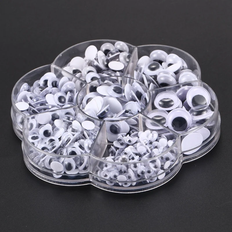 600 шт. смешанные самоклеющиеся Wiggle Googly Eyes DIY Скрапбукинг ремесла игрушки