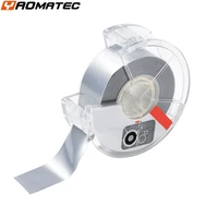 2 rolls of 15mm6m silver mini label printer label paper waterproof thermal label tape suitable for bluetooth printer