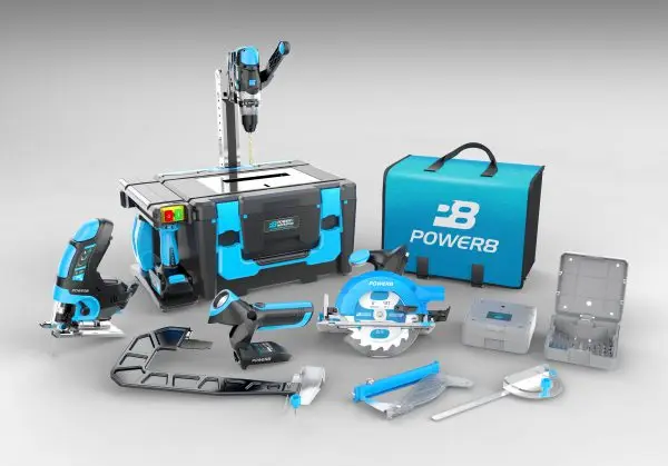 

Power8 create 20v workshop plus all-in-one multi-function wireless combination set kit for power tools, shielded case