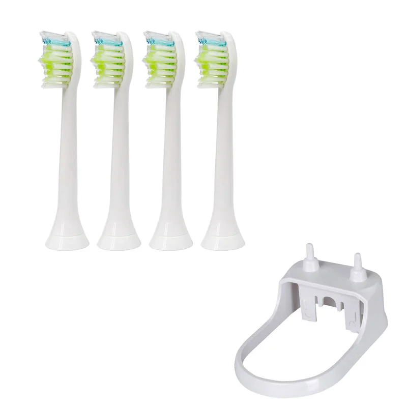 4pcs with 1 hold 4 шт Сменные головки для электрической зубной щетки HX6064 для Philips Sonicare зубная щетка DiamondClean, FlexCare, HealthyWhite, EasyClean - Цвет: 4pcs with 1 hold