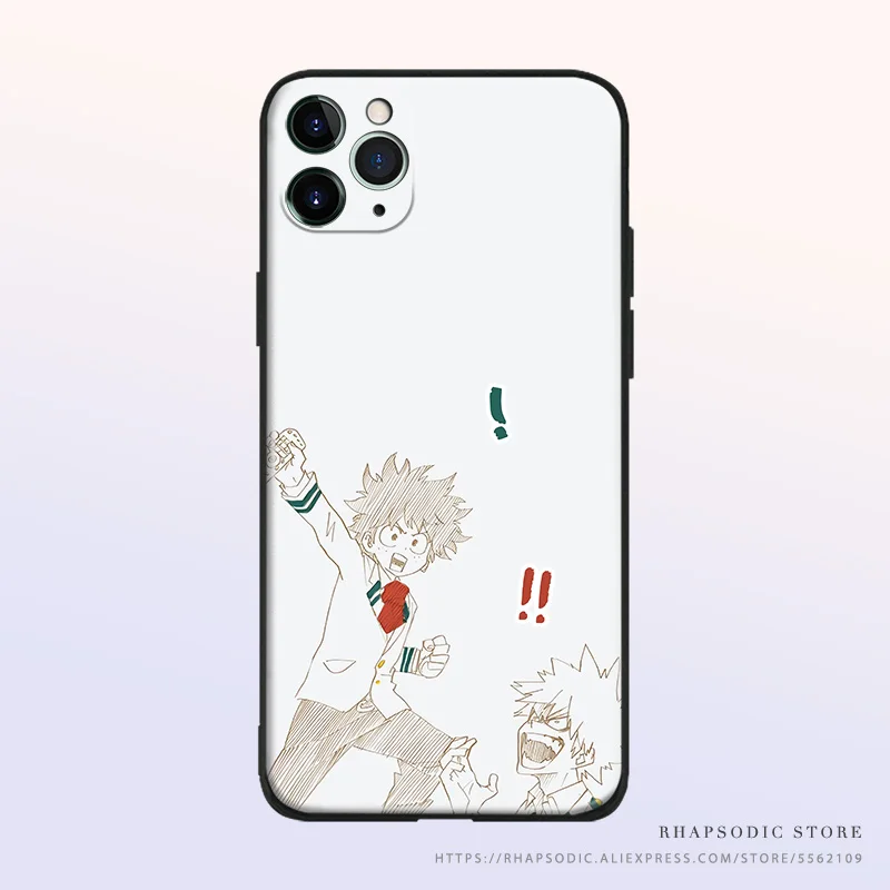 izuku bakugo bnha anime soft silicone tpu phone case cover shell for iphone se 6 6s 7 8 plus x xr xs 11 12 mini pro max free global shipping