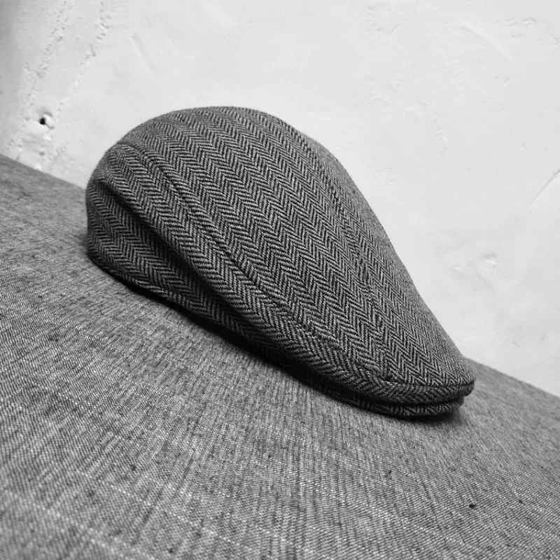 

Beret Hat for Men Casual Striped Cap England Retro Beret Hat Men Spring Summer Autumn Winter