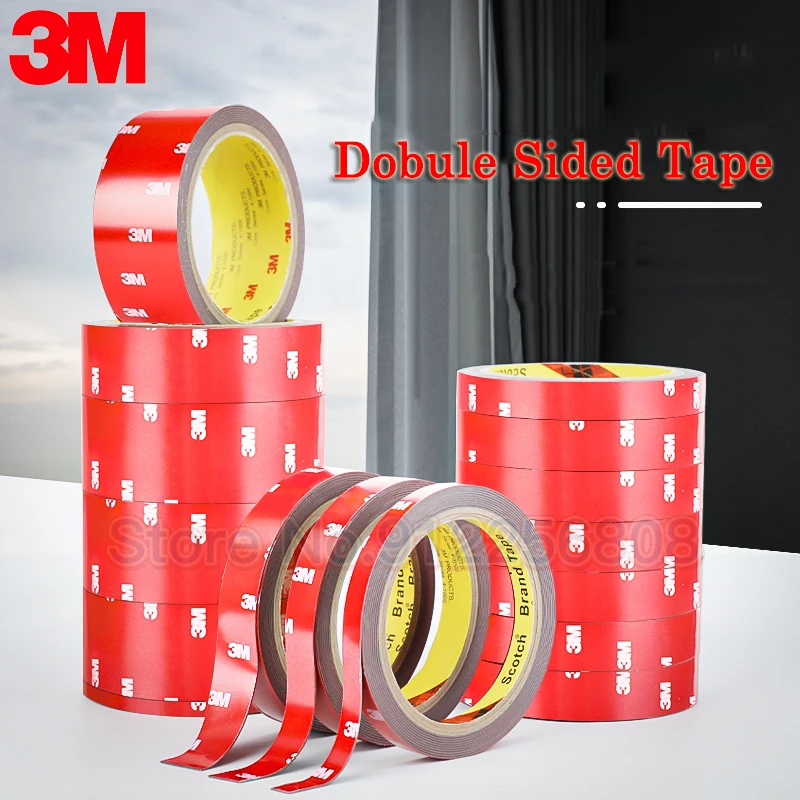 

Car Double Sided Tape 3M Heavy Strong Permanent Auto 6/12/15/20/30/40/50MM Super Sticky Stainless Steel Acrylic Aluminium Panel