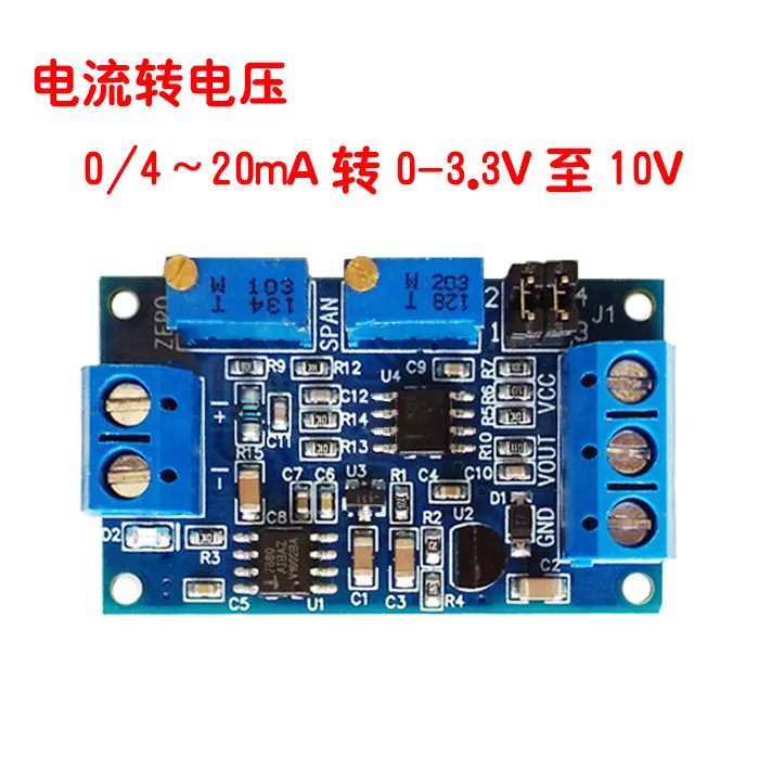 

Модуль преобразования напряжения электричества 0/4 поворот до 20 мА, 0-3,3 V5V10V кондиционирование сигнала преобразователя Напряжения