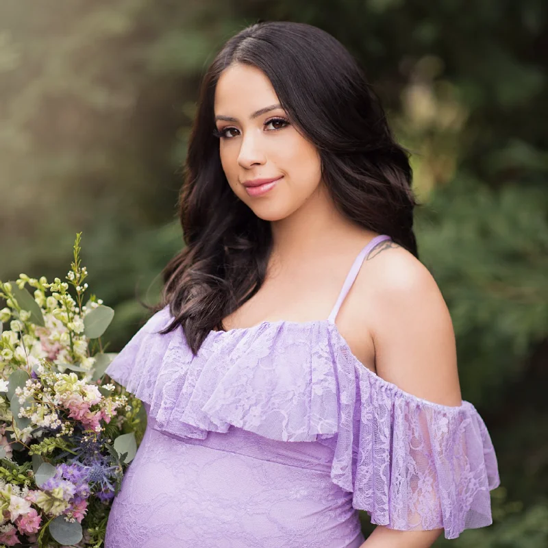 Плиссированное Платье для беременных фотосессии Макси платье женщин элегантное