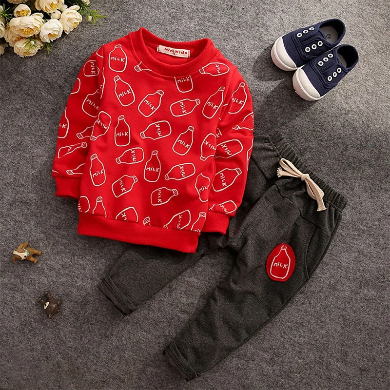 Новая модель одежда для маленьких мальчиков и девочек комплект из 2 предметов