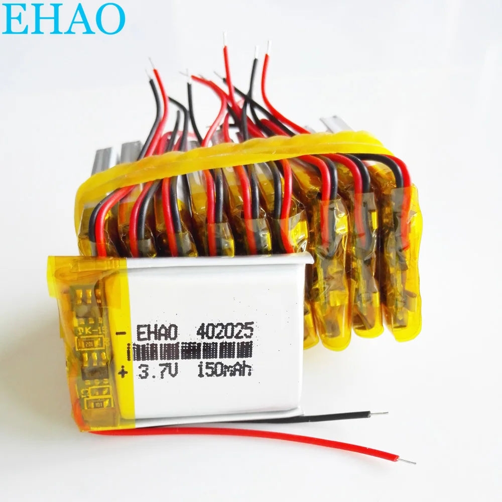 Лот 10 шт 3 7 V 150mAh литий полимерная LiPo аккумуляторная батарея для Mp3 GPS bluetooth