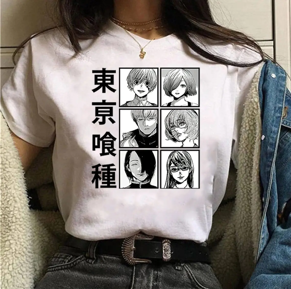 

Tokyo Ghoul Cartoon TShirt Men Manga Anime T-shirt 90s Unisex Tshirt Hip Hop Top Tee Male Best Seller New Arrival 2021graphic