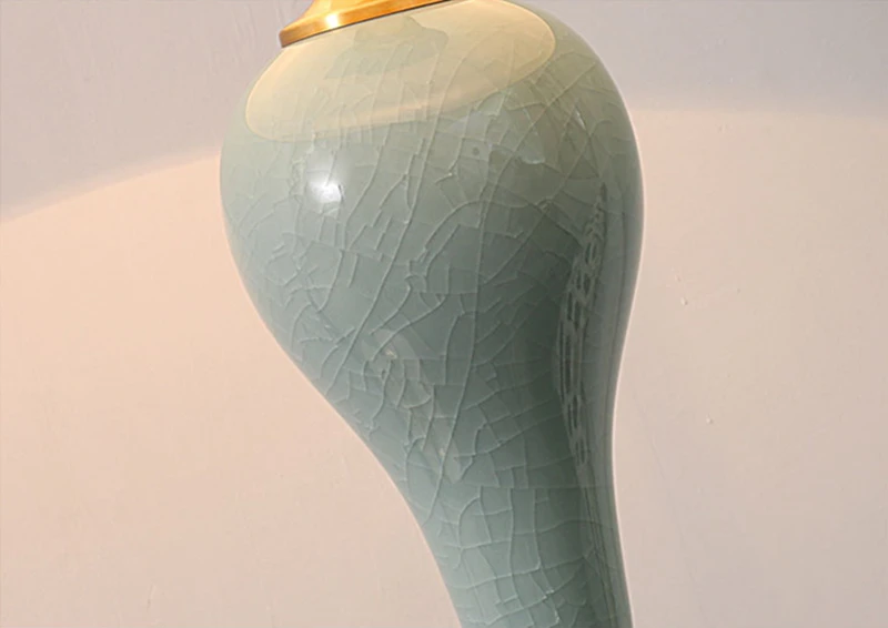 Роскошная латунная Напольная Лампа хорошего качества керамическая напольная