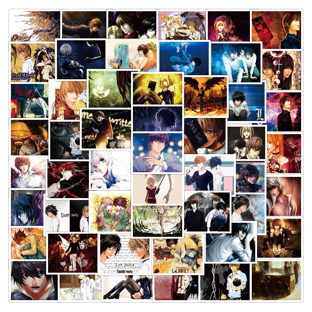 

10/30/50PCS Cartoon Anime Death Note Graffiti Stickers Trolley Case Notebook Stationery Keyboard Stickers Wholesale