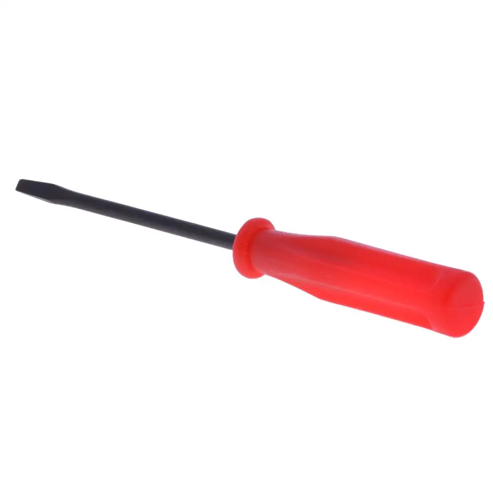 11 см отвертка шлицевая с красной ручкой Ручной инструмент|tool mechanic|tool installscrewdriver - Фото №1