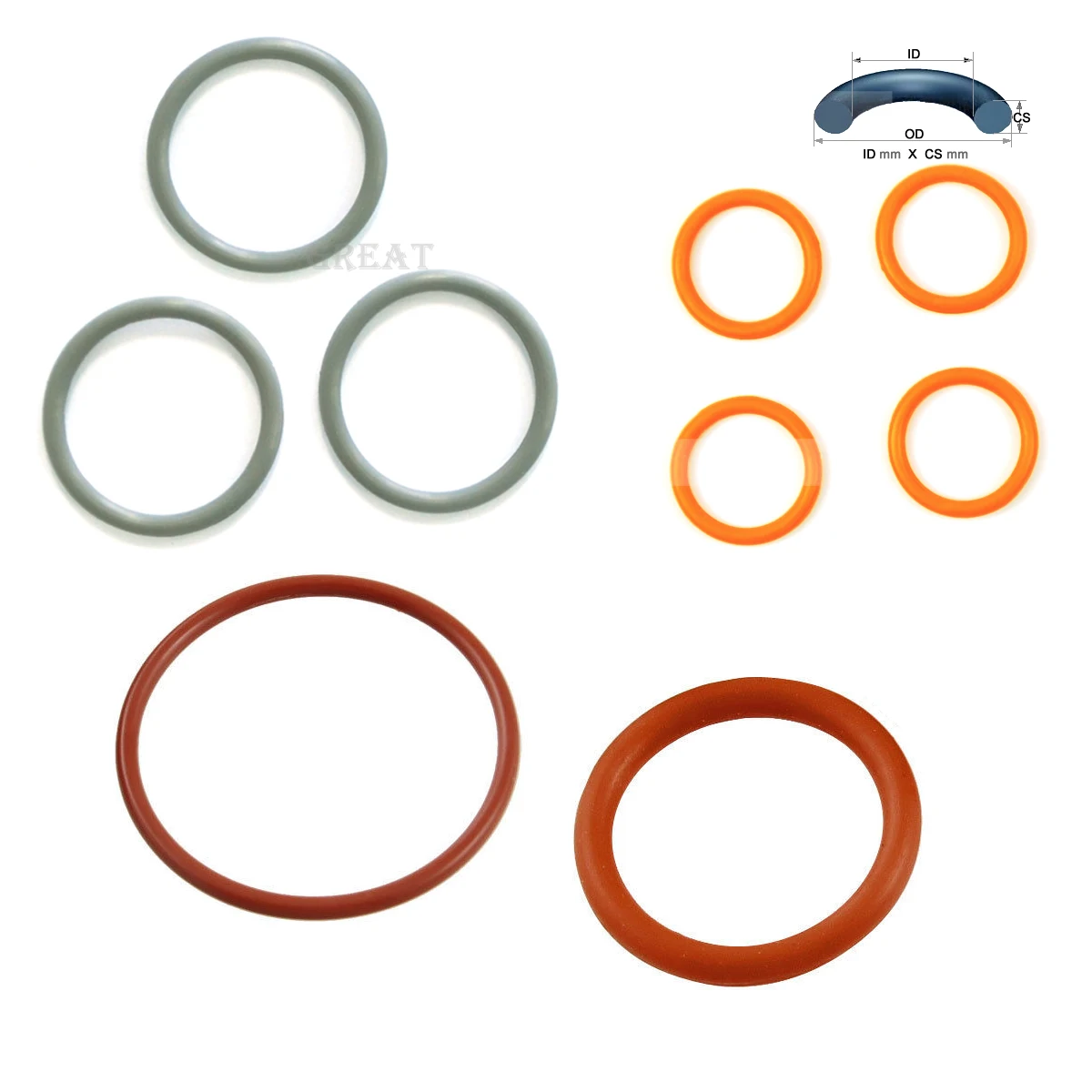 25X3.7 Oring 25 мм ID X 3 7 CS FKM FPM фторуглеродное уплотнительное кольцо | Автомобили и