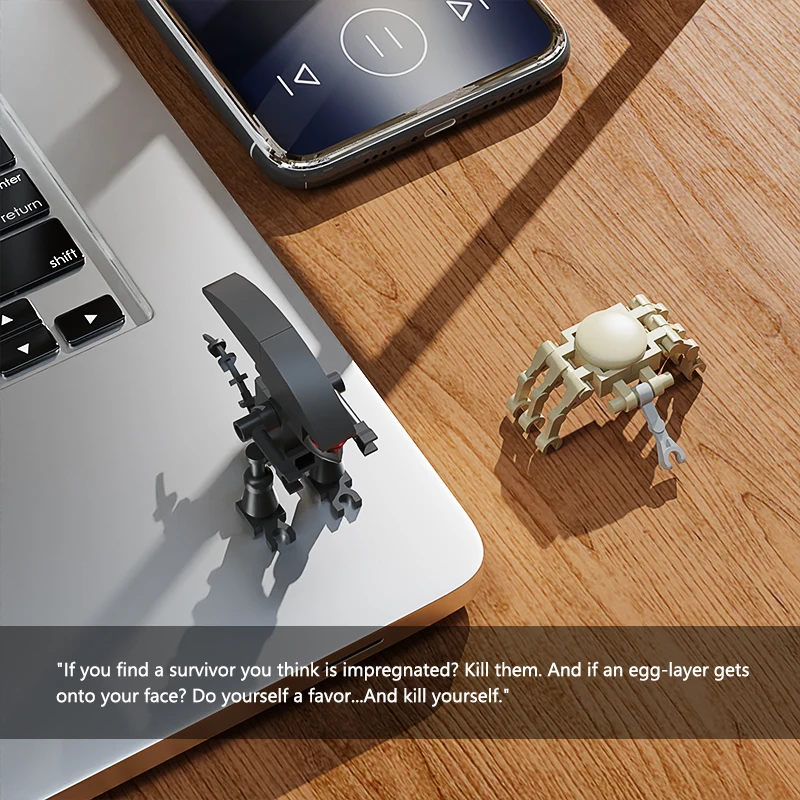 Конструктор MOC Facehugger из биохимического фильма Монстр набор блоков для сборки
