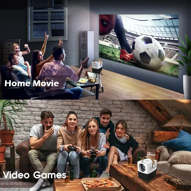 Мини-проектор Wejoy Y7 Wi-Fi Airplay Miracast Android HD портативный для телефона домашнего