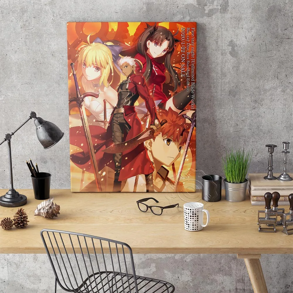 

The Game FAte Stay Night Poster, Wall Stickers, FAte Stay Nigh Prints Poster, Anime Poster,Kids Room, Wall Picture, Gift