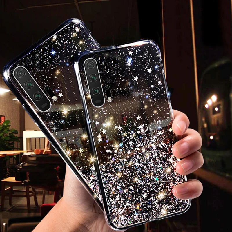 Чехол LOVECOM с градиентной звездой для Huawei P20 P30 P40 Lite Pro Mate 20 мягкий эпоксидный чехол