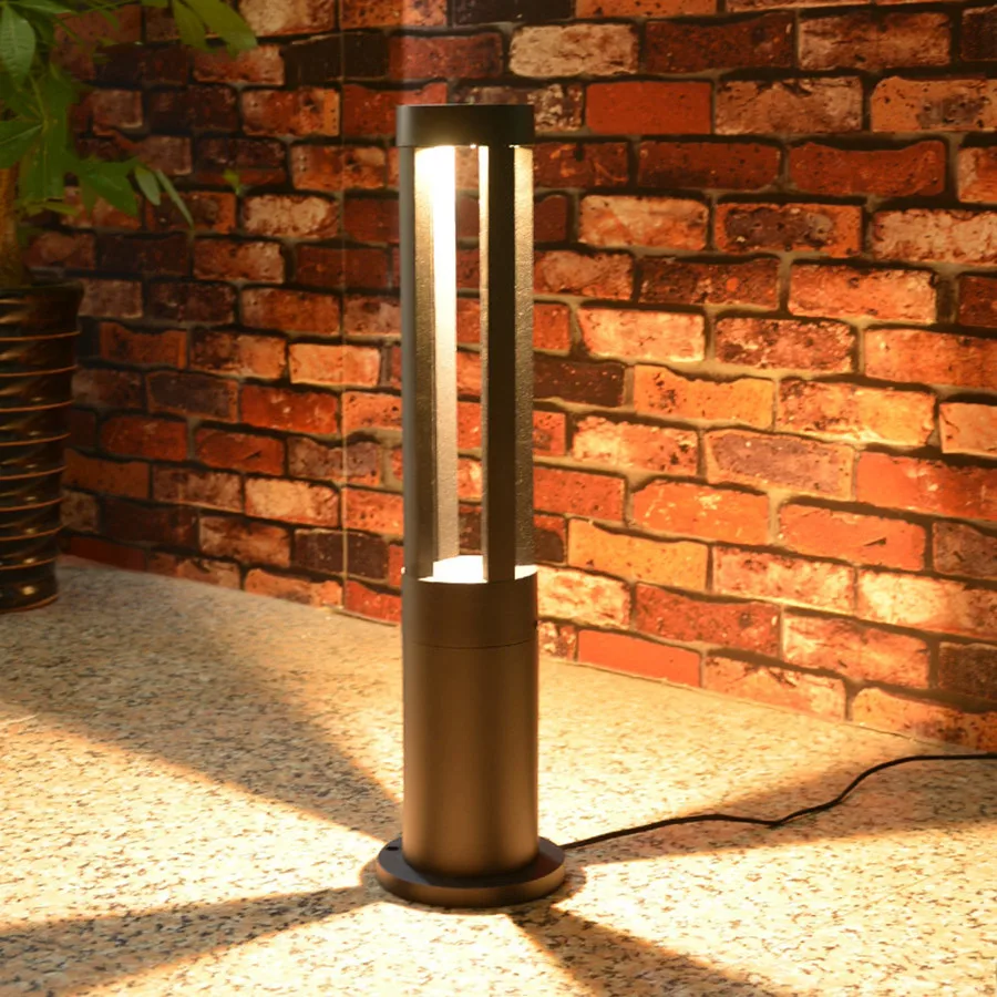 

10W COB LED Outdoor Pole Bollard Light 40/60CM Aluminum Patio Street Garden Pillar Lights Yard Pathway Landscape Post Lawn Lamp