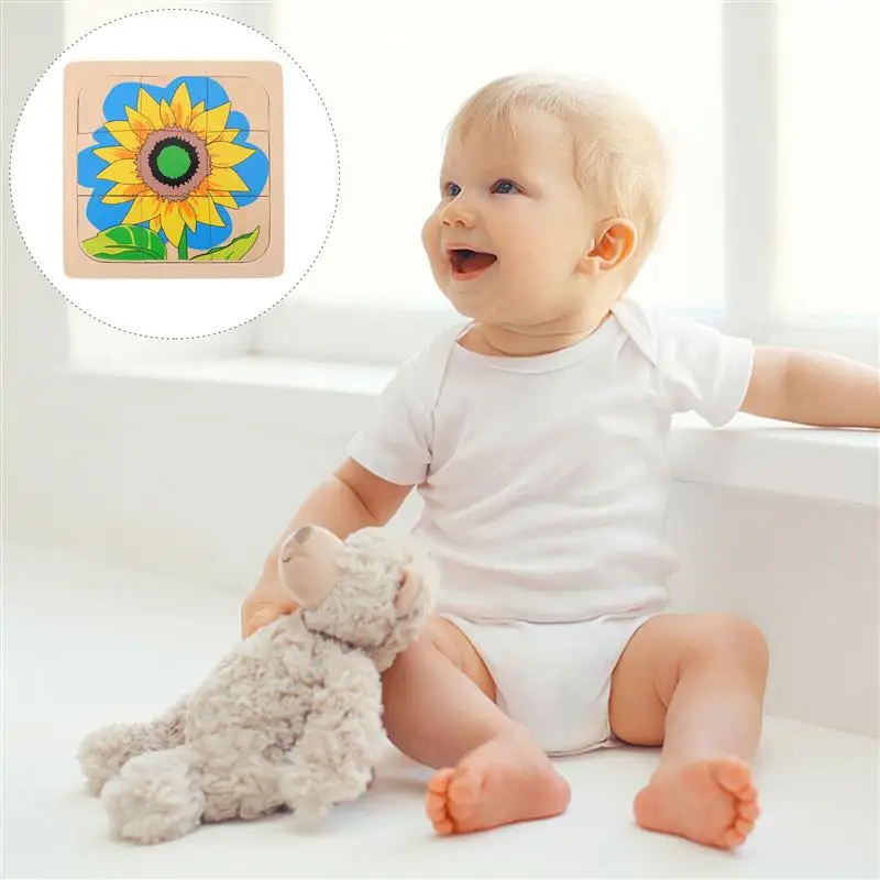 

1 Set 3D Puzzle Board Wooden Cartoon Multilayer Jigsaw Educational Toy for Kids