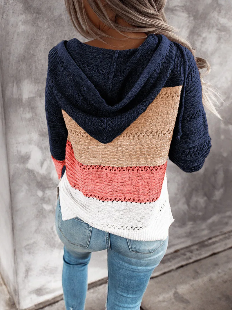 

Loose Knitted Sweater Women Jumpers Long Sleeve Tops Woman Jackets 2020 Autumn Blazers V-neck Hoodies Zip outwear coat