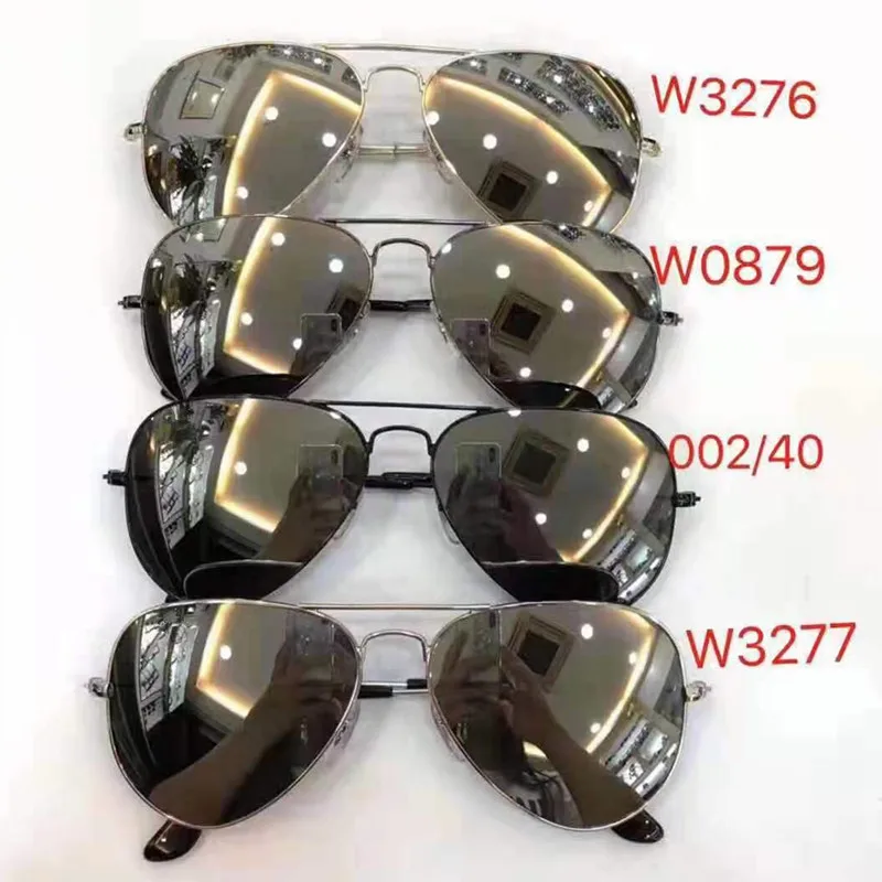 Авиационные солнцезащитные очки R3025 3026 размер 55-14/58-14/62-14 закаленное стекло линзы мужские и женские солнцезащитные очки с оригинальной коробкой