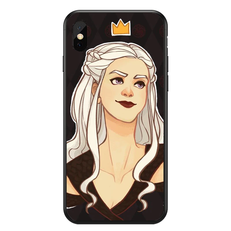 Jogo Tronos Daenerys Dragao Jon Snow tyrion lannister Caso мягкий чехол для телефона из ТПУ iphone 8 plus 7 6 Mais 5 4 X