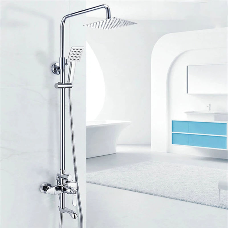 Набор для душа Ванная комната полностью медный Простой Модный душ настенный