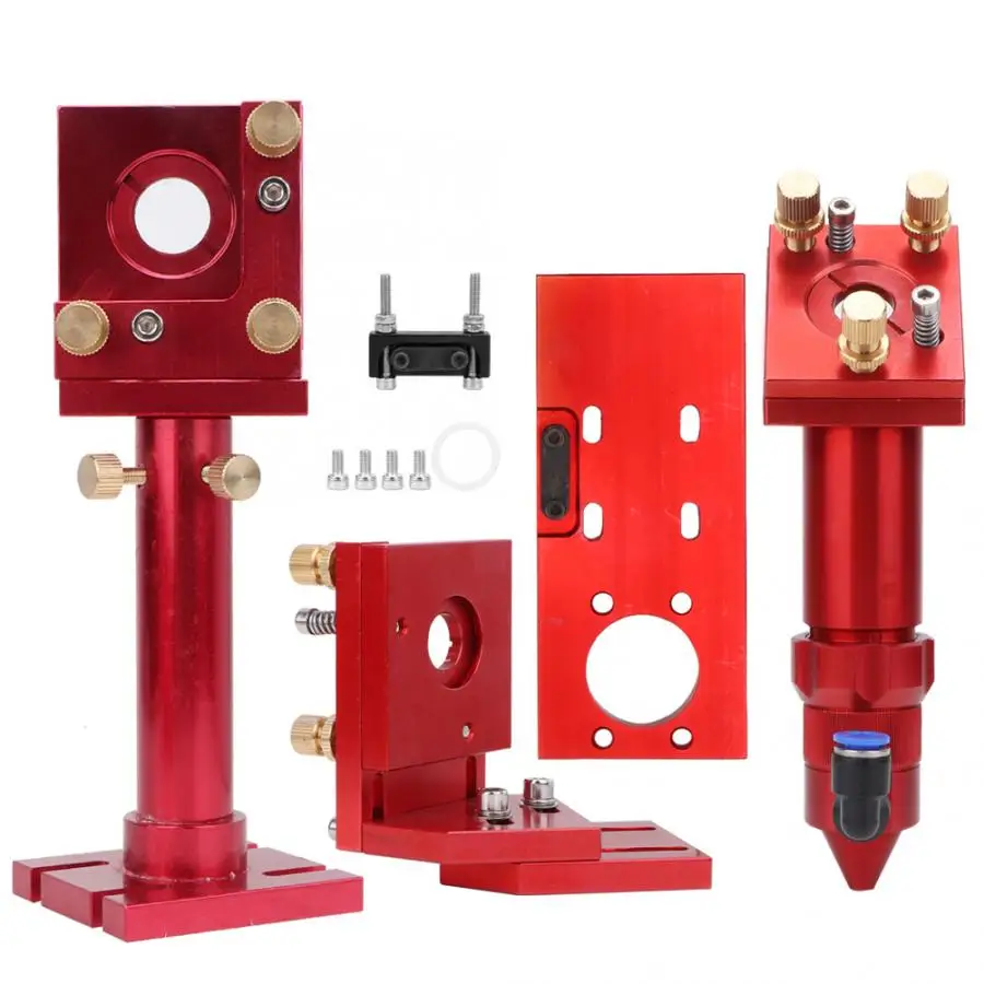 Красный оксидной пленки Алюминий лазерная головка зеркало в раме Набор для