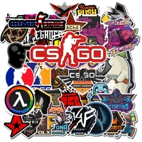 50pcs cs go stickers anime mixed retro game stickers for motorcycle laptop suitcase pvc waterproof diy stickers