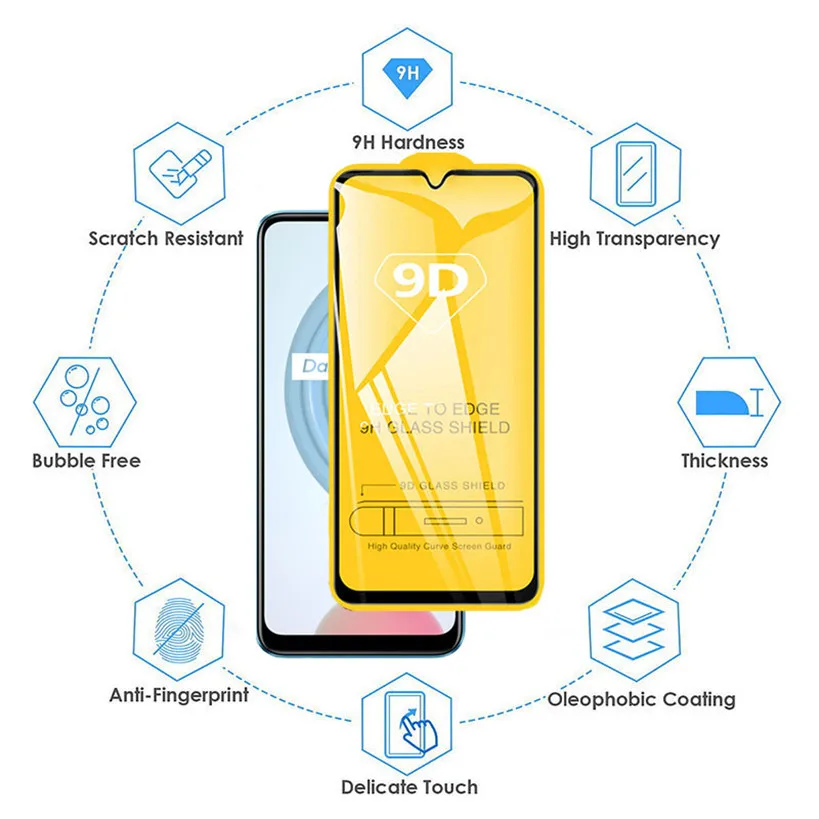 Protector de pantalla para Realme C 21 21C vidrio protector pantalla realme-c21 Oppo pel&iacute;cula de c&aacute;mara cristal templado realmi c21 cristal templado para Realme c21-4