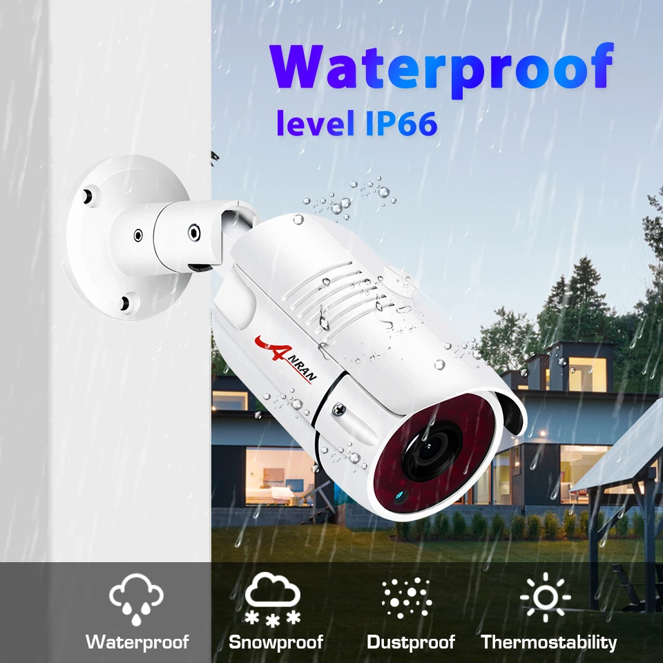 ANRAN AHD 2.0MP 1080P аналоговая HD камера безопасности IR-CUT 36 ИК светодиодов ночного видения наружная Водонепроницаемая камера