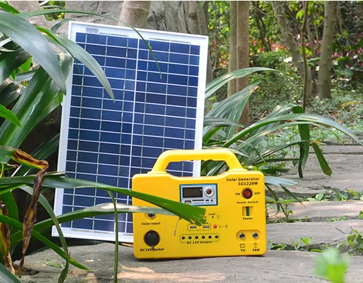 Online Handy Solar Ladegerät Station,20W DC Fan Oder TV, Indoor Kleine Tragbare Led Solar Hause Licht Power System Kit Für Off-Grid Bereichen