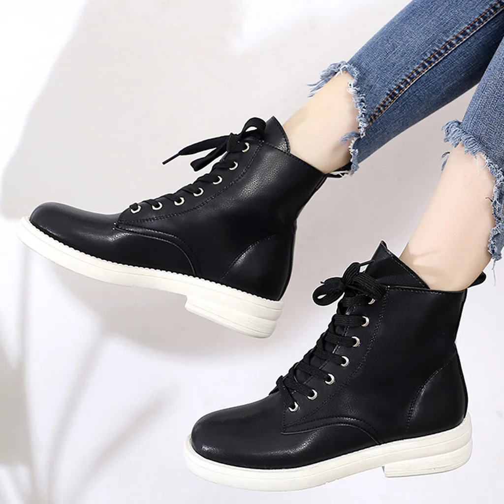 Новинка женские Ботинки Martin ботинки в британском стиле классические