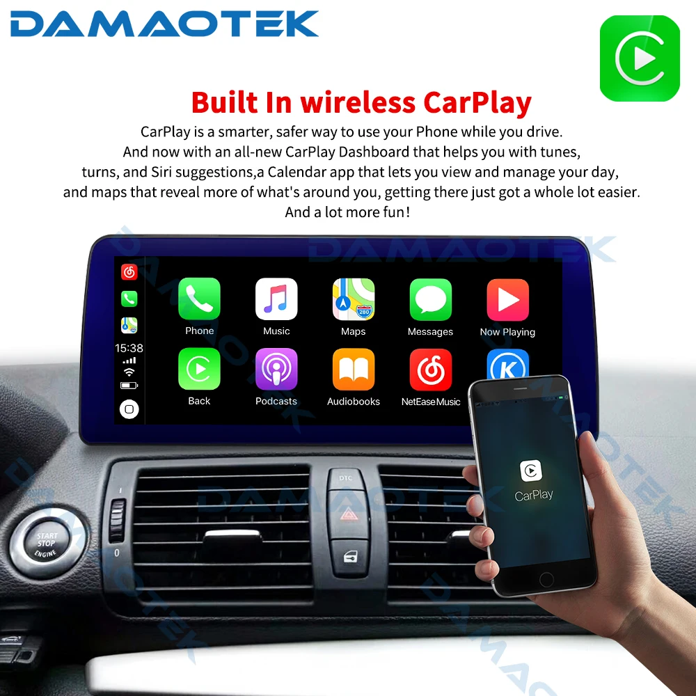 

DamaoTek 12,3 дюймовый Android 11,0 автомобильный стереоприемник для BMW E87 E88 E82 E81 2006-2016 Автомобильная интеллектуальная система автомобильный радиоприе...