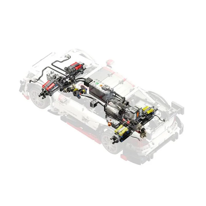 Новый Technic C63 спортивный автомобиль MOC 6687 светодиодный RC двигатель мощность