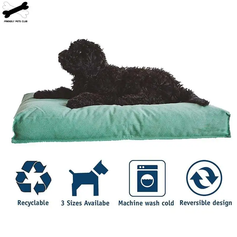 Soft Thick Pet Bed Matress Square Mat Anti-slip Machine Washable Durable Sofa 3 Colors Available For Cats Dogs | Дом и сад