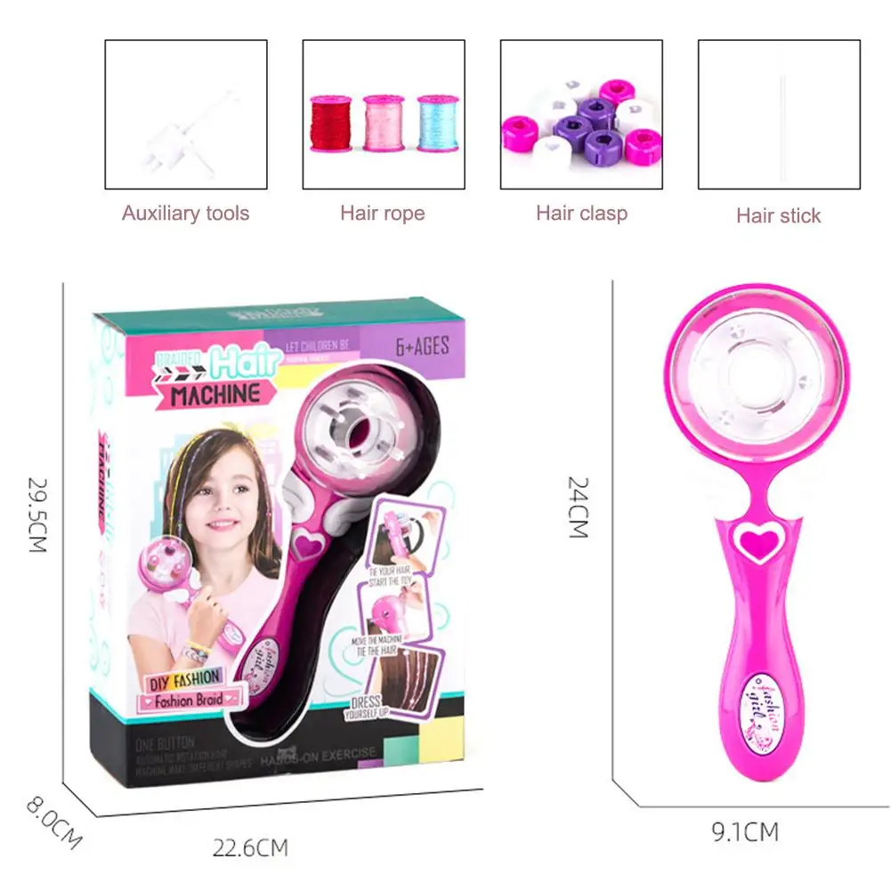 

Automatic Hair Braiding Tool Electric Hair Braider Girls DIY Play House Toy Fashionable Hair Styling Twister Maker Kit