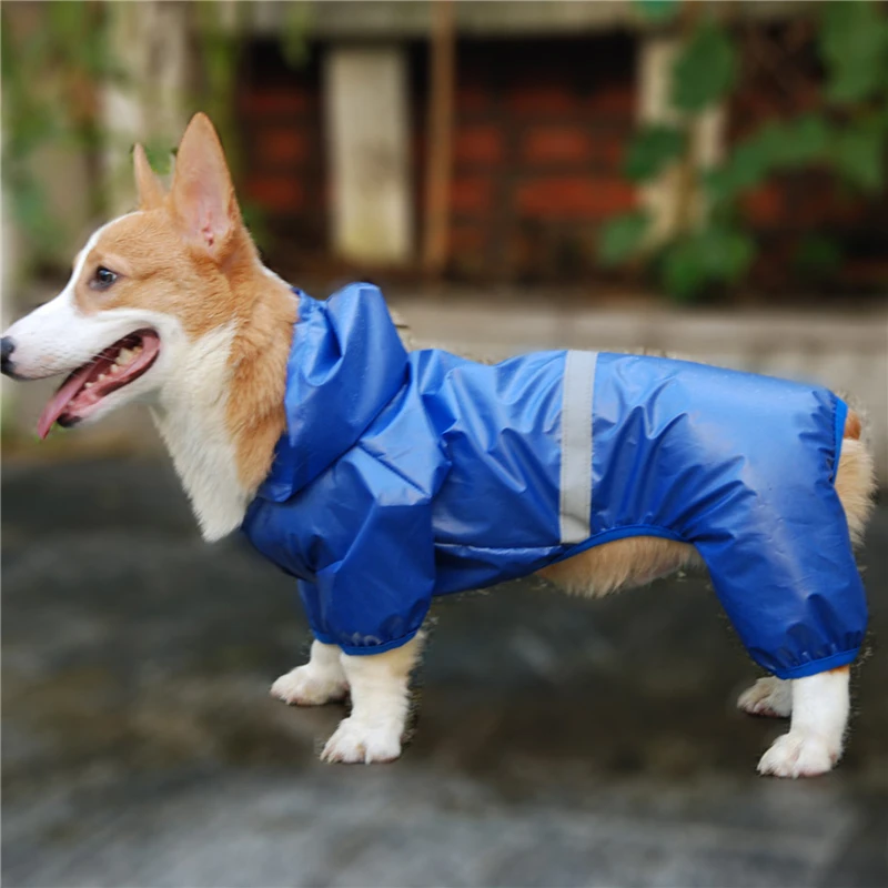 Комнатная собака дождевик Водонепроницаемый комбинезон плащ-дождевик со