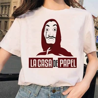 ropa mujer 2021 new money heist tshirt the house of paper la casa de papel t shirt women summer dali mask casa de papel t shirt