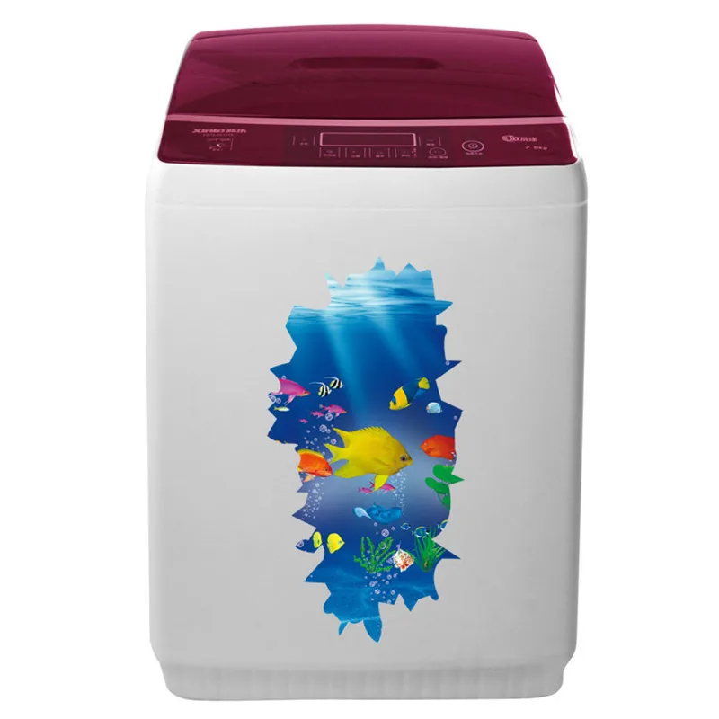 Home decorations seabed scenery 3d Fish Paradise Nemo vinyl wall stickers on the fridges washer closet poster wallpaper 60*30cm | Дом и сад