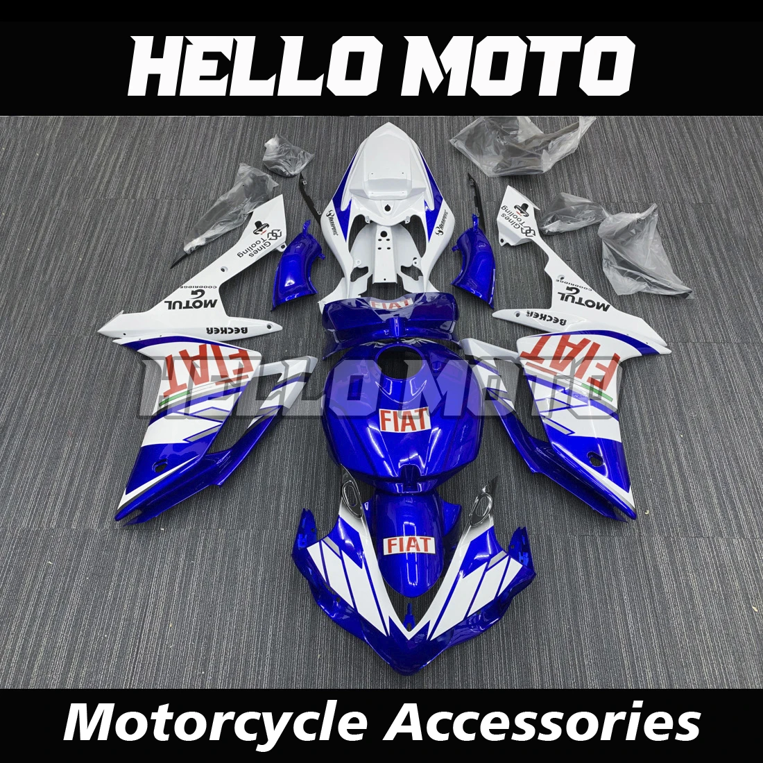 

Suitable for YZF-R1 YZF R1 2007 2008 Motorcycle Shell Fairing Spoiler Bodywork Set ABS Injection Molding RN19
