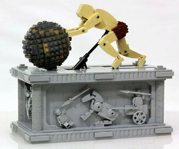 23017 оригинальная техническая серия MOC Sisyphus движущийся набор 1518 строительные блоки 1462 шт Кирпичи Игрушки совместимы с Bela