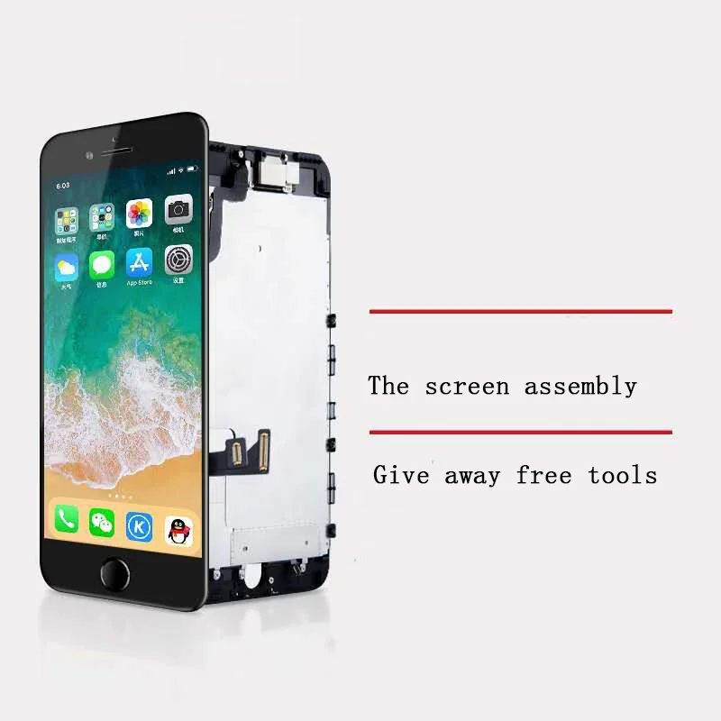 ЖК дисплей для iPhone 6 6P 6S 6SP 7 7P 8 8P X XS Xsmax сменный экран с инструментами 3D Touch 100%