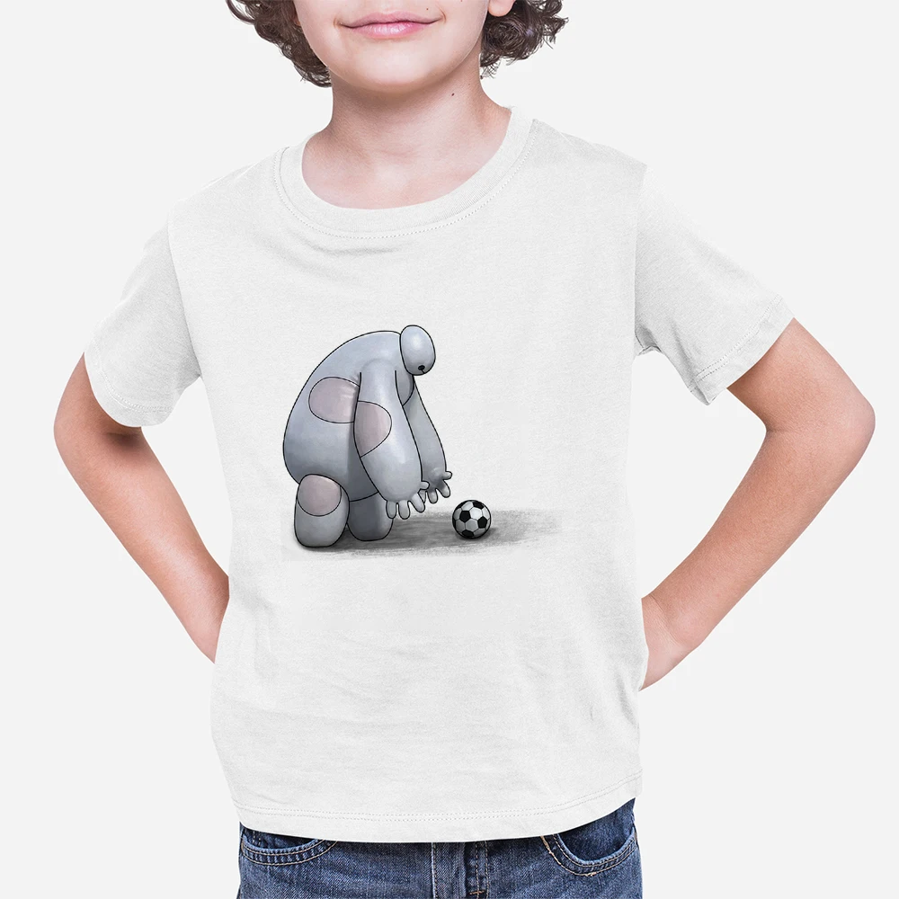 

Big Hero 6 Baymax Toddler Tees Cute Harajuku Style Kids Short Sleeve T Shirt Fashion Animation Print Children's Clothes Dropship