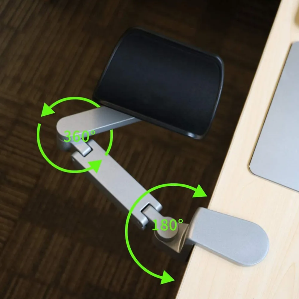 

Metal Arm Rest Wrise Support Home Office Mouse Hand Desk Adjustable Mouse Pad Armrest for Computer Ergonomic Hnad Comfort Should