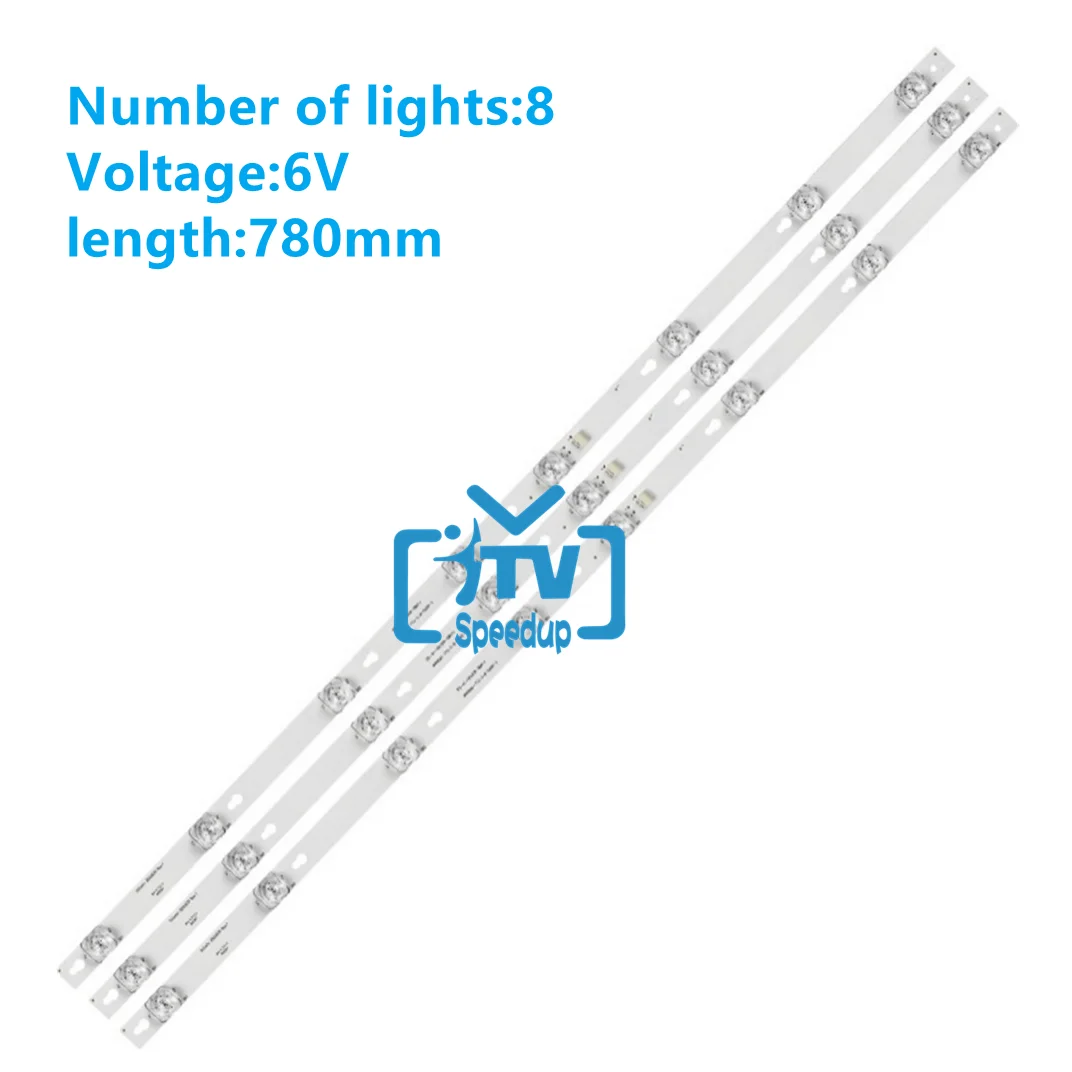 15pcs LED Backlight Strip for Thomson 43UC6306 TCL L43S4900 43S303 43S305 43DP608 D43A810 TOT_43D2900_3X8 OEM43LB06_LED3030F2.1